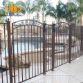 Custom cast iron home tubular arch gate